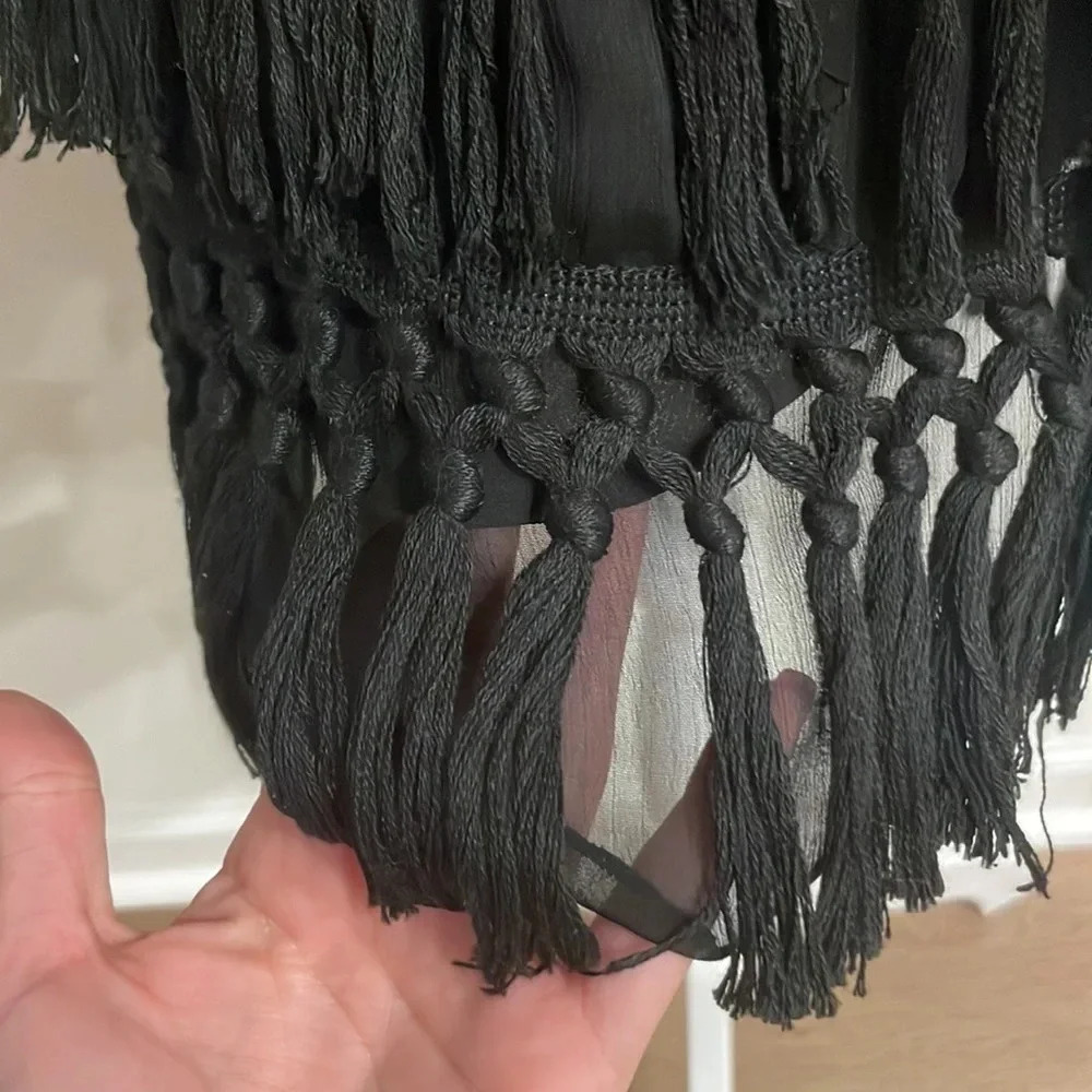 Endless Rose Crochet Mini Skirt in Black - Picture 6 of 14
